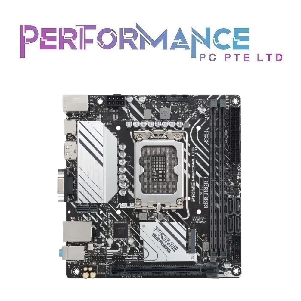 Asus Prime H610I PLUS H 610 I H 610I Mini-ITX motherboard Intel® LGA 1700 socket: Ready for 13th & 12th Gen Intel® Core processors.( 3 Years Warranty with Avertek Pte Ltd )