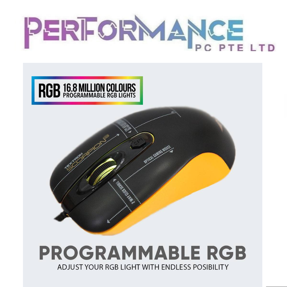 Armaggeddon Scorpion 3 RGB Pro Gaming Mice  (2 YEARS WARRANTY BY LEAPFROG DISTRIBUTION PTE LTD)