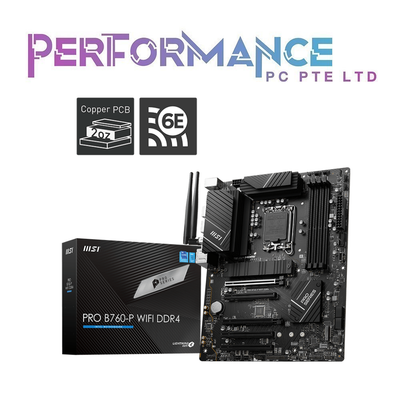 MSI PRO B760-P B760P B760 P WIFI DDR4 ATX Motherboard (3 YEARS WARRANTY BY CORBELL TECHNOLOGY PTE LTD)