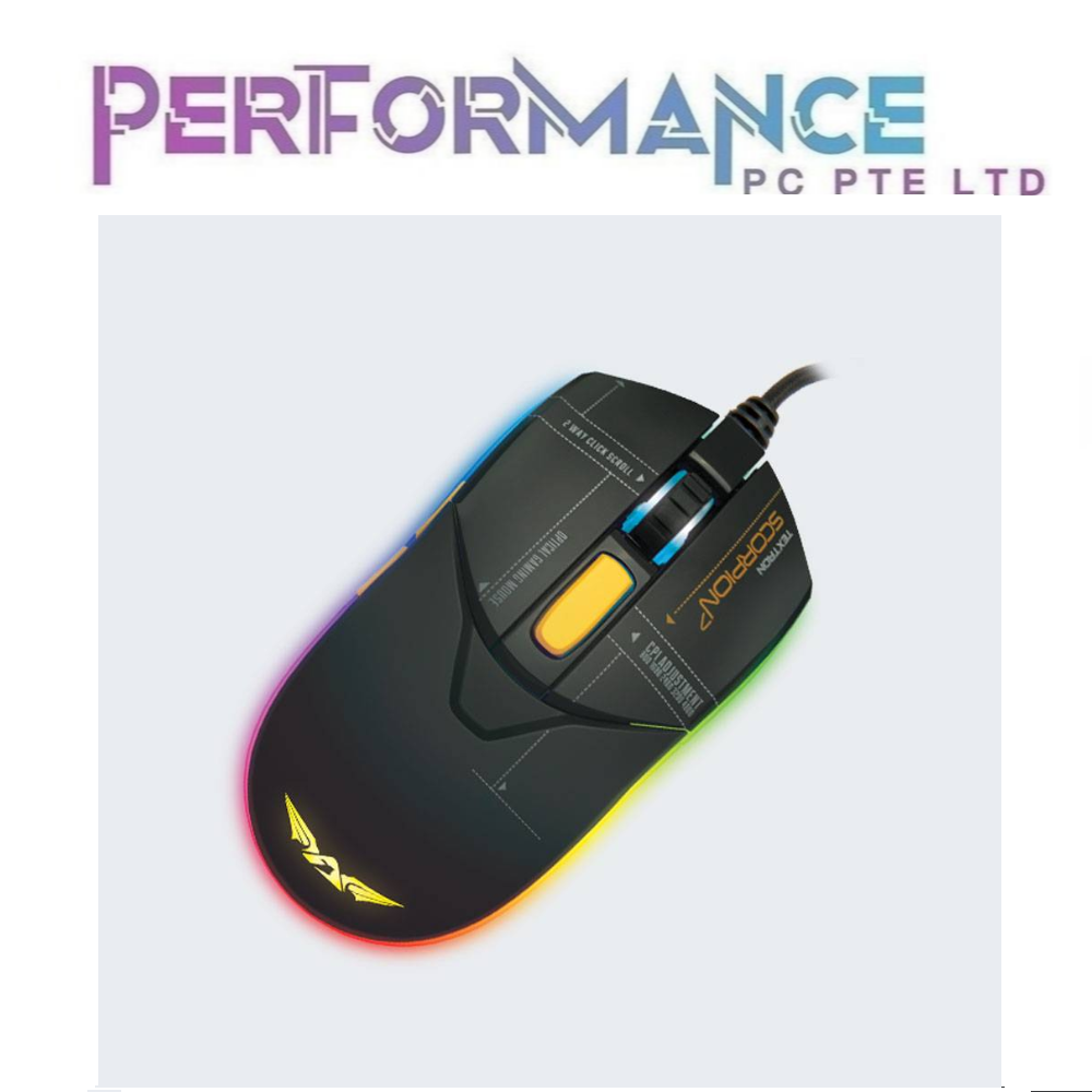 Armaggeddon Scorpion 7 RGB Gaming Mice  (2 YEARS WARRANTY BY LEAPFROG DISTRIBUTION PTE LTD)