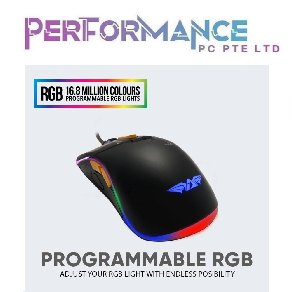Armaggeddon Scorpion 7 RGB Gaming Mice  (2 YEARS WARRANTY BY LEAPFROG DISTRIBUTION PTE LTD)