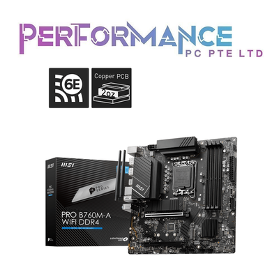 MSI PRO B760M-A B760M A B 760MA B760 MA WIFI DDR4 mATX Motherboard (3 YEARS WARRANTY BY CORBELL TECHNOLOGY PTE LTD)