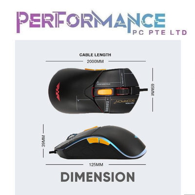 Armaggeddon Scorpion 7 RGB Gaming Mice  (2 YEARS WARRANTY BY LEAPFROG DISTRIBUTION PTE LTD)