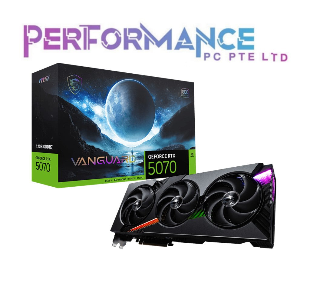 MSI VANGUARD RTX 5070 RTX5070 12GB SOC EDITION GDDR7 GRAPHICS CARD ( 3 YEARS WARRANTY BY CORBELL TECHNOLOGIES PTE LTD)