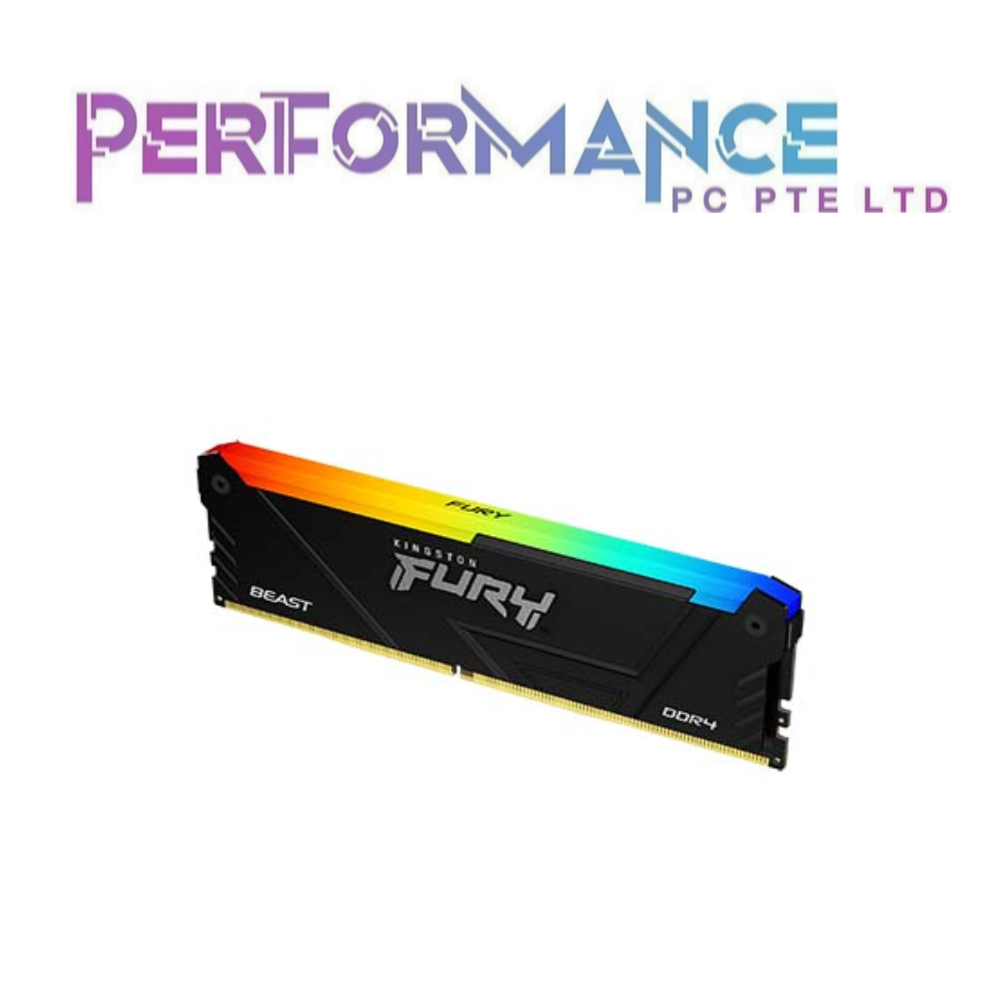 Kingston Fury Beast RGB 2x8gb / 2x16gb / 2x32gb 3600mhz CL17 / CL18 DDR4 Memory kit (3 Years Warranty by Convergent)