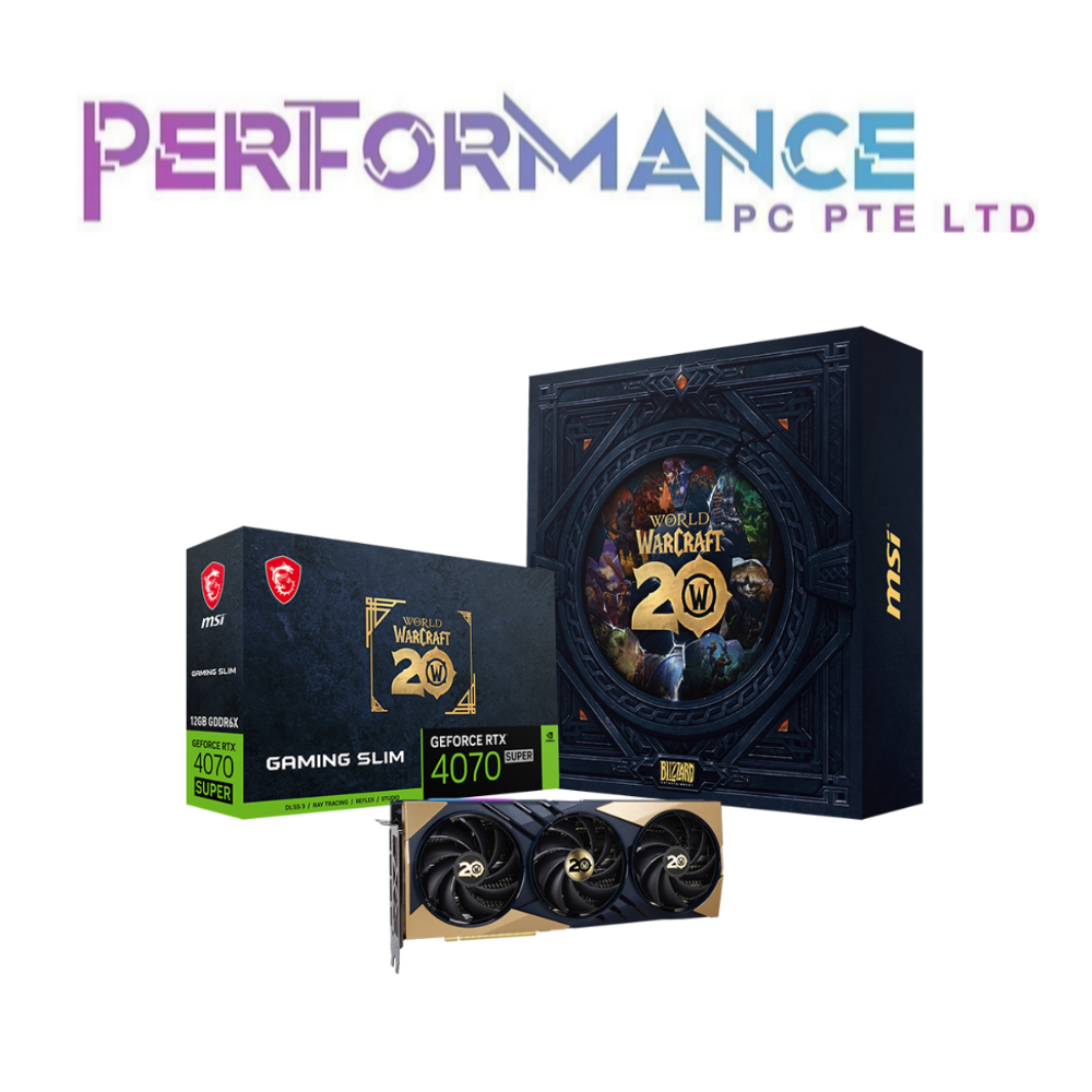 MSI GeForce RTX4070 super RTX 4070 SUPER 12G GAMING SLIM World of Warcraft EDITION (3 Years Warranty by Corbell）