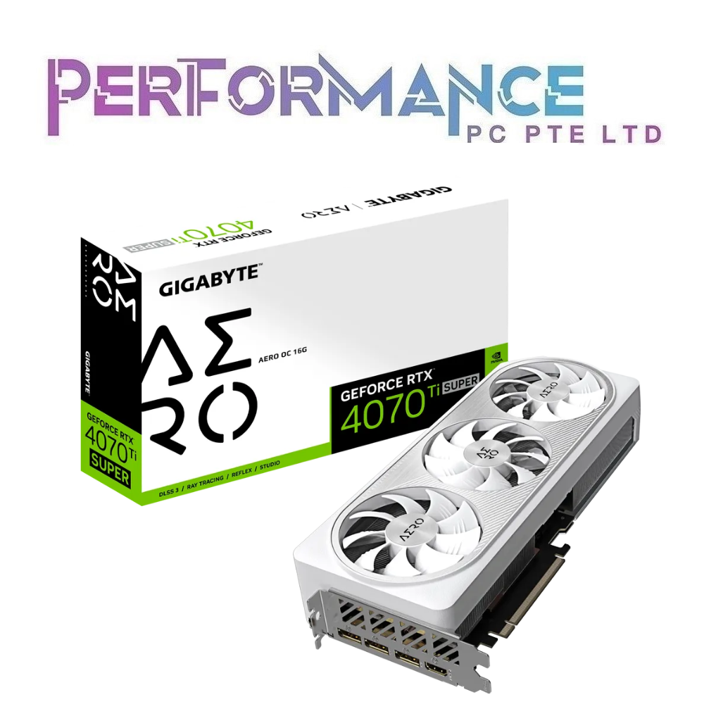 GIGABYTE GeForce RTX 4070 Ti RTX4070 Ti RTX 4070Ti SUPER AERO OC 16GB (3+1 YEARS WARRANTY BY CDL TRADING PTE LTD) with online register