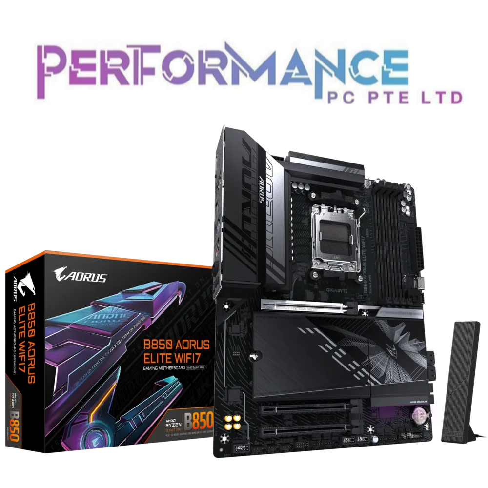 Gigabyte B850 AORUS ELITE WIFI7 DDR5 AM5 ATX Gaming Mobo Motherboard (3 YEARS WARRANTY BY CDL TRADING PTE LTD)