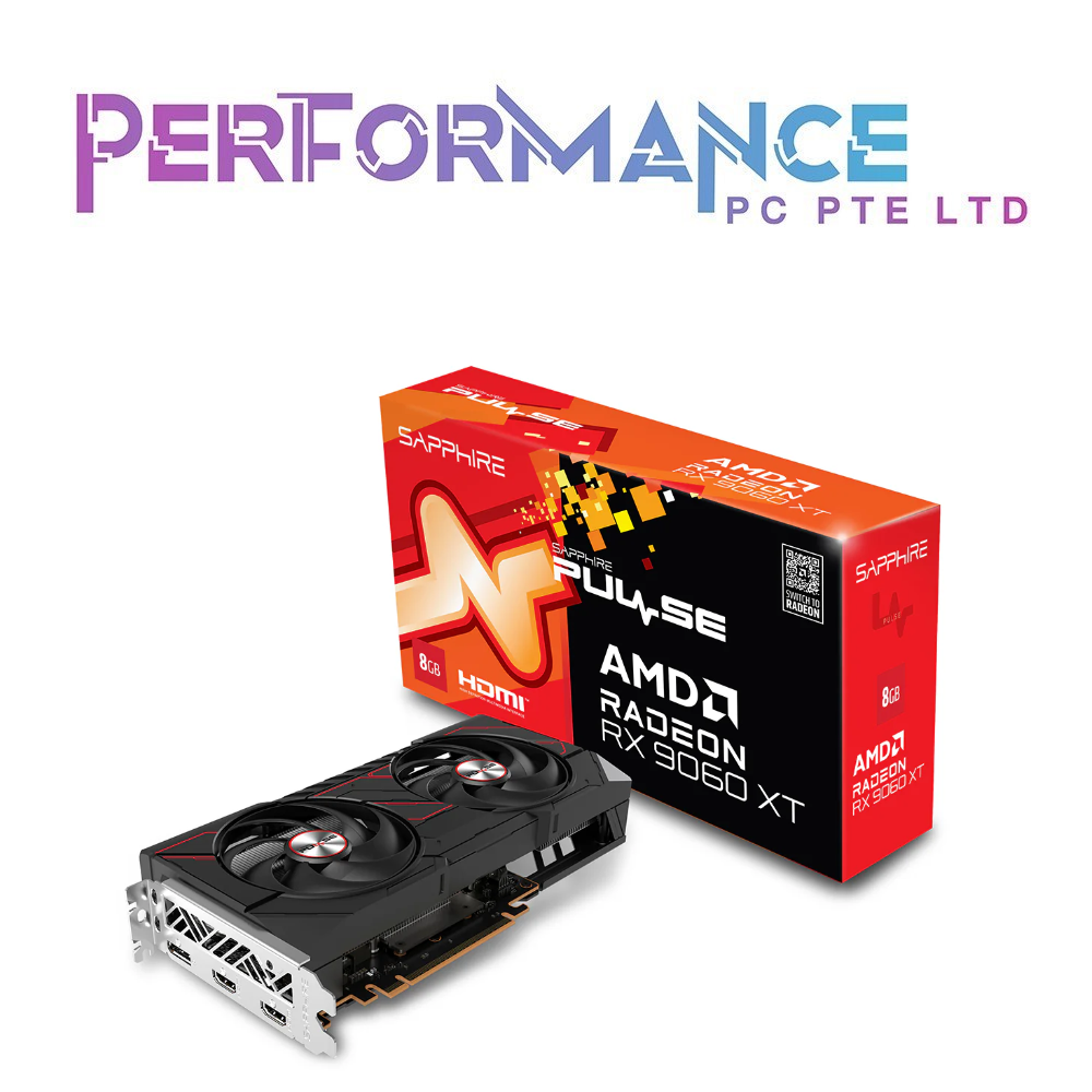 SAPPHIRE PULSE AMD Radeon™ RX 9060 XT 8GB/16GB GRAPHICS CARD (2 YEARS WARRANTY BY CONVERGENT SYSTEMS PTE LTD)