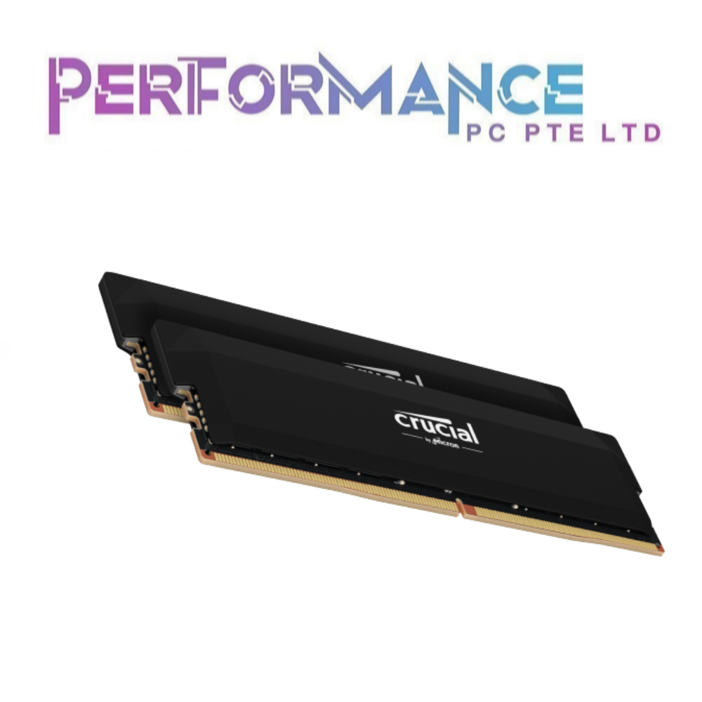 Crucial Pro Overclocking 32GB Kit (2x16GB) DDR5-6000 / 6400 CL36/CL38 UDIMM Black/White (LIMITED LIFETIME WARRANTY)
