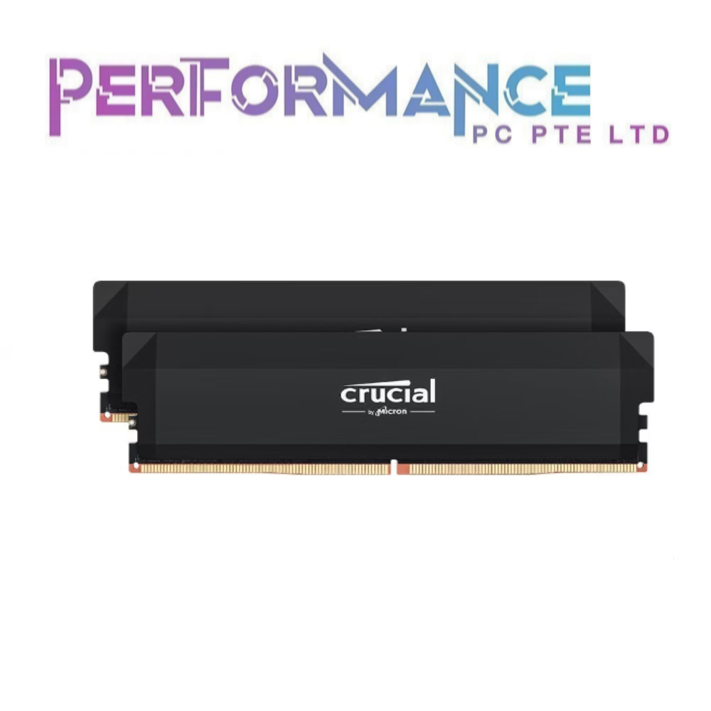 Crucial Pro Overclocking 32GB Kit (2x16GB) DDR5-6000 / 6400 CL36/CL38 UDIMM Black/White (LIMITED LIFETIME WARRANTY)