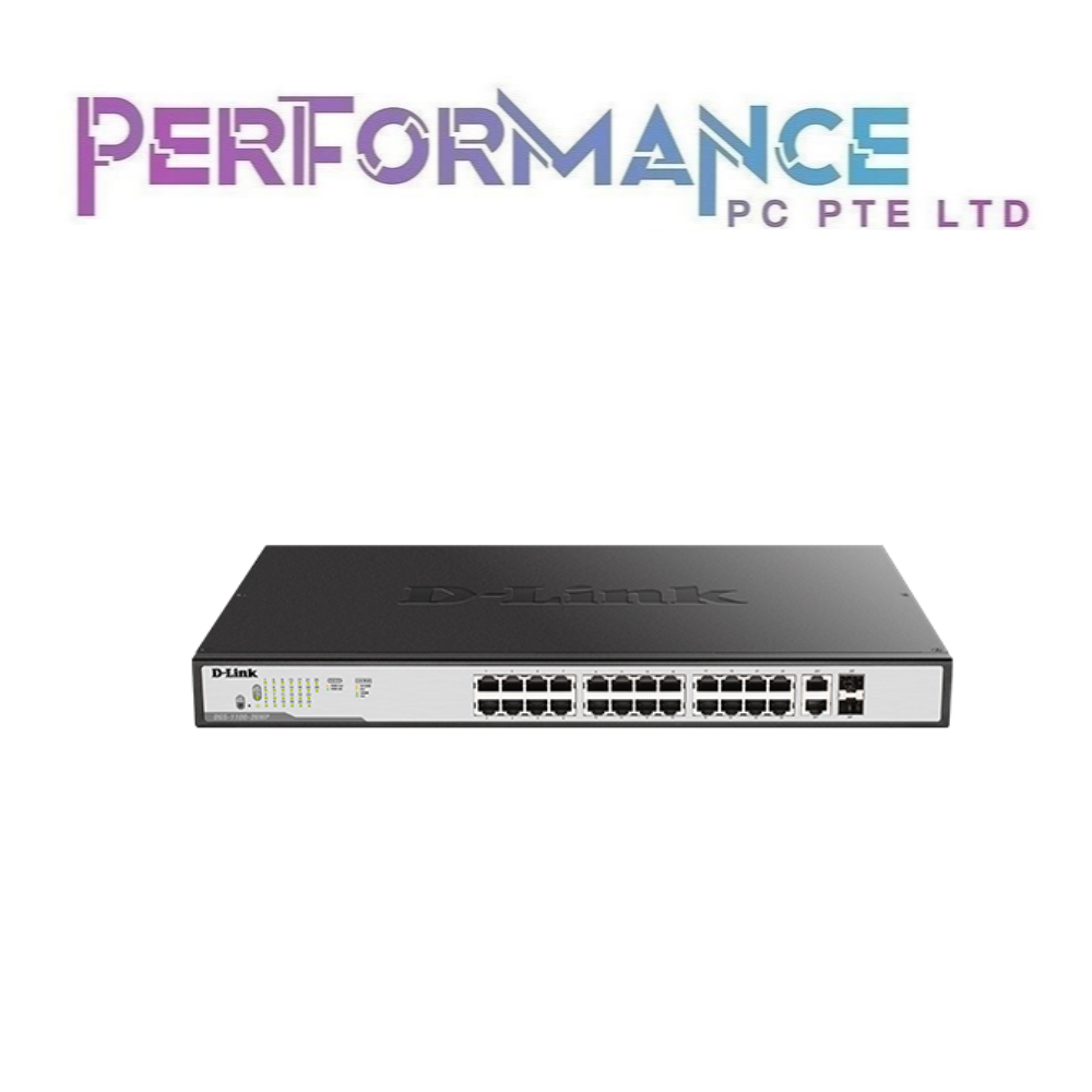 D-Link DGS-1100-26MPV2 370W 26-port Gigabit Smart Managed PoE Switch (LIMITED LIFETIME WARRANTY BY BAN LEONG TECHNOLOGY PTE LTD)