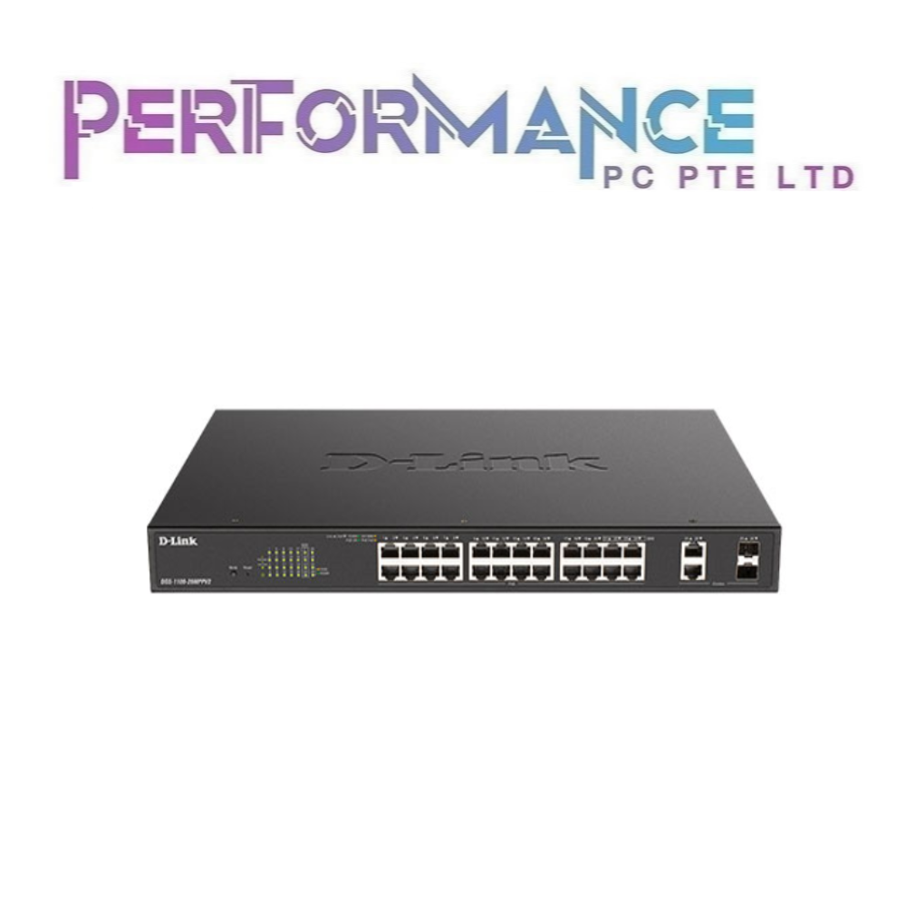 D-Link DGS-1100-26MPPV2 525W 26-port Gigabit Smart Managed PoE++ Smart Managed Switch (LIMITED LIFETIME WARRANTY BY BAN LEONG TECHNOLOGY)