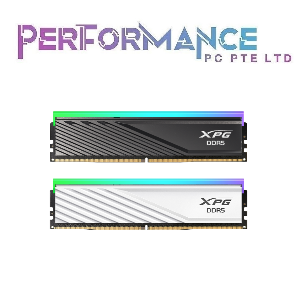 ADATA XPG LANCER BLADE RGB DDR5 6400 CL32 (2x16GB) 6000 CL30 (2x16GB) - Black/White (LIMITED LIFETIME WARRANTY BY TECH DYNAMIC PTE LTD)