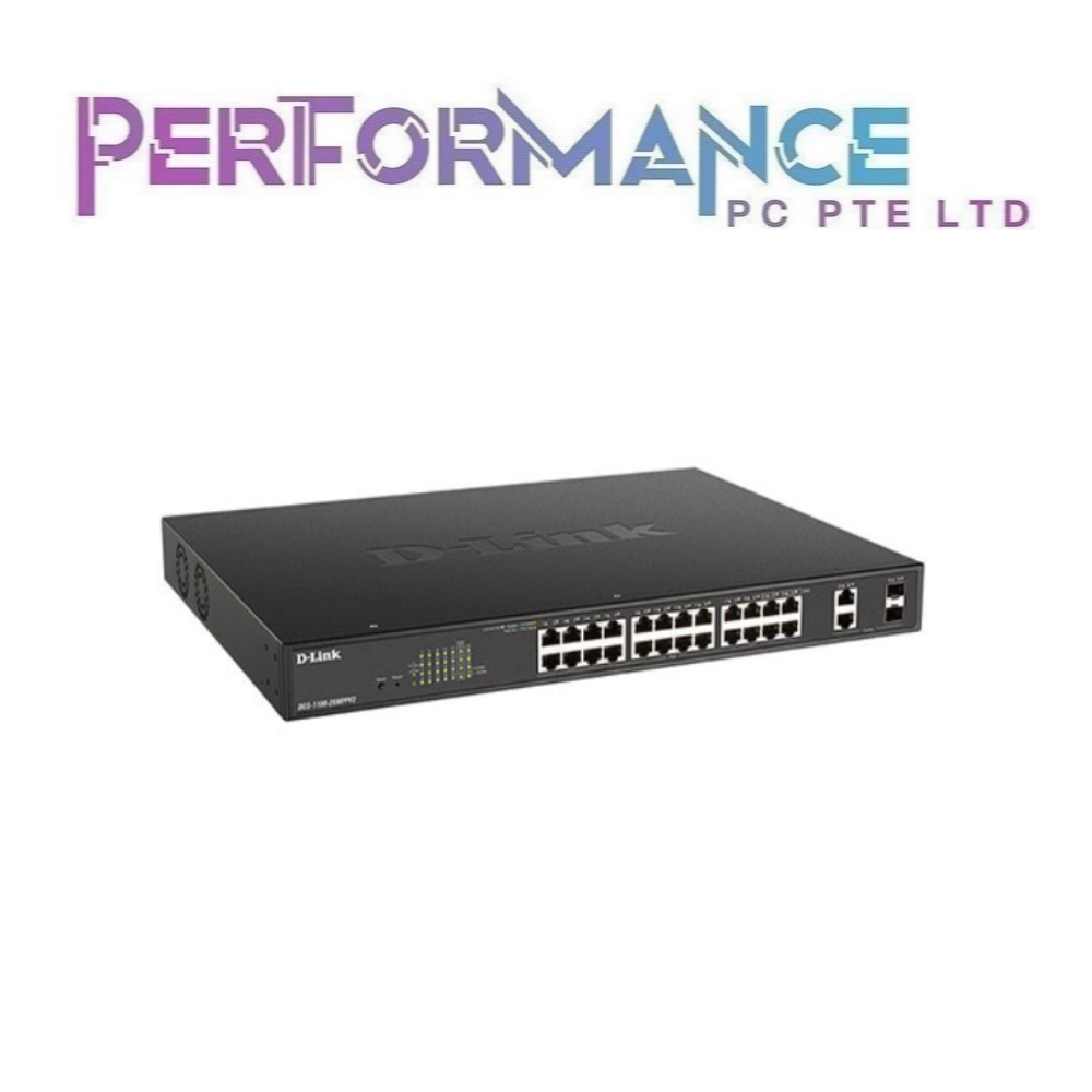 D-Link DGS-1100-26MPPV2 525W 26-port Gigabit Smart Managed PoE++ Smart Managed Switch (LIMITED LIFETIME WARRANTY BY BAN LEONG TECHNOLOGY)