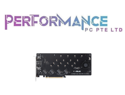ASUS HYPER M.2 X16 GEN 4 PCIE 4.0 CARD (1 YEAR WARRANTY BAN LEONG TECHNOLOGIES LTD)