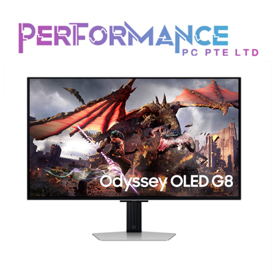 SAMSUNG 32" FLAT HEIGHT ADJUSTABLE OLED G8 GAMING/SMART MONITOR LS32DG802SEXXS  (3 YEARS WARRANTY BY BAN LEONG TECHNOLOGY PTE LTD)