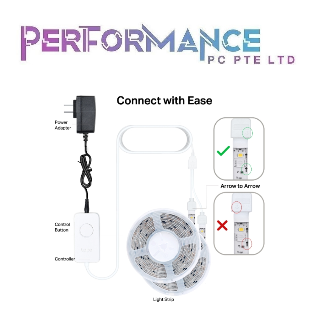 TP-LINK Tapo L930-10 Smart Wi-Fi Light Strip, Multicolor (1 YEAR WARRANTY BY BAN LEONG TECHNOLOGIES)