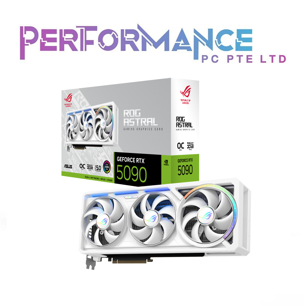 ASUS ROG ASTRAL GEFORCE RTX 5090 RTX5090 32GB GDDR7 WHITE OC EDITION (3 YEARS WARRANTY BY BAN LEONG TECHNOLOGIES PTE LTD)