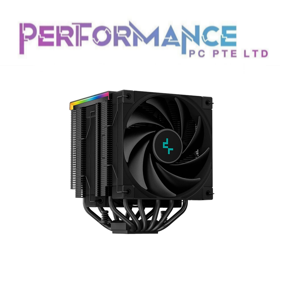 DEEPCOOL AK620 DIGITAL 6 x 6mm HEATPIPE TWIN TOWER COOLER DESIGN WITH 2 x 120mm FDB PWM FAN - Black / White (3 YEARS WARRANTY BY TECH DYNAMIC PTE LTD)