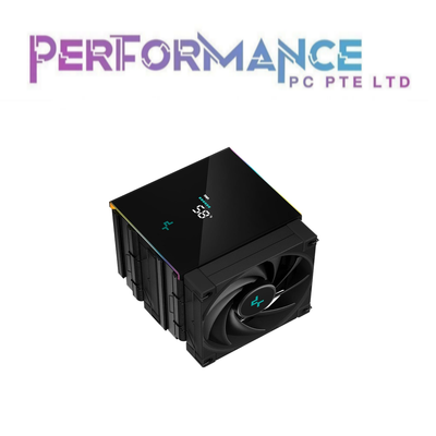 DEEPCOOL AK620 DIGITAL 6 x 6mm HEATPIPE TWIN TOWER COOLER DESIGN WITH 2 x 120mm FDB PWM FAN - Black / White (3 YEARS WARRANTY BY TECH DYNAMIC PTE LTD)