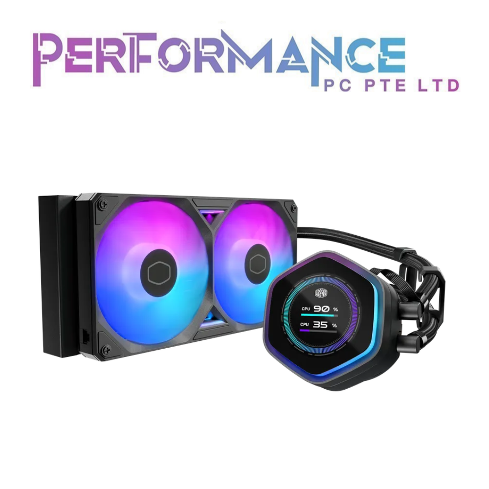 COOLER MASTER MASTERLIQUID 240 / 360 ATMOS II LCD ARGB CPU COOLER ( 5 Years Warranty by BAN LEONG PTE LTD )