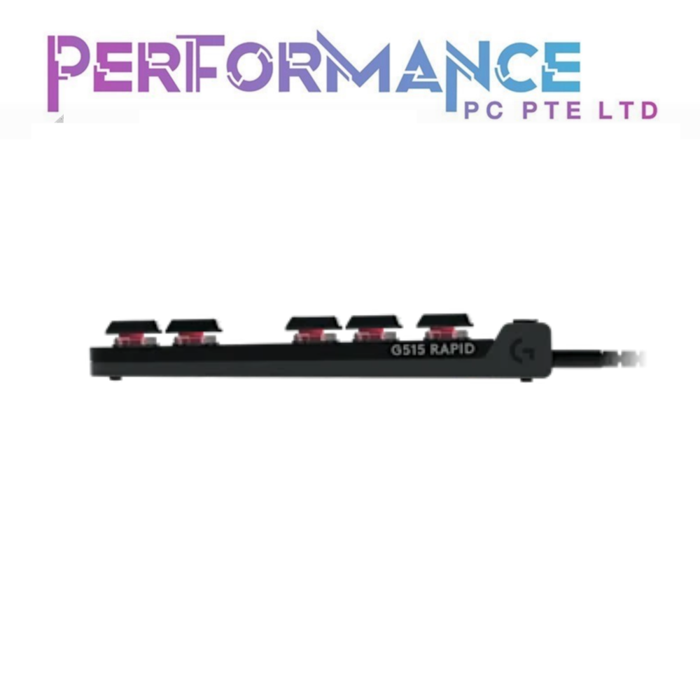 LOGITECH G515 RAPID TKL ANALOG SWITCHES RED SWITCHES BLACK / WHITE (2 YEARS WARRANTY BY BAN LEONG TECHNOLOGIES PTE LTD
