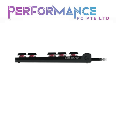 LOGITECH G515 RAPID TKL ANALOG SWITCHES RED SWITCHES BLACK / WHITE (2 YEARS WARRANTY BY BAN LEONG TECHNOLOGIES PTE LTD