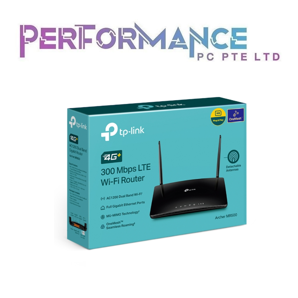 TP-LINK Archer MR500 Gigabit Cat6 4G+ Router – AC1200 performance-pc-pte-ltd Dual Wireless Band