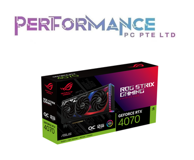 ROG Strix GeForce RTX 4070 12GB GDDR6X OC Edition Graphic Card (3 YEARS WARRANTY BAN LEONG TECHNOLOGIES LTD)