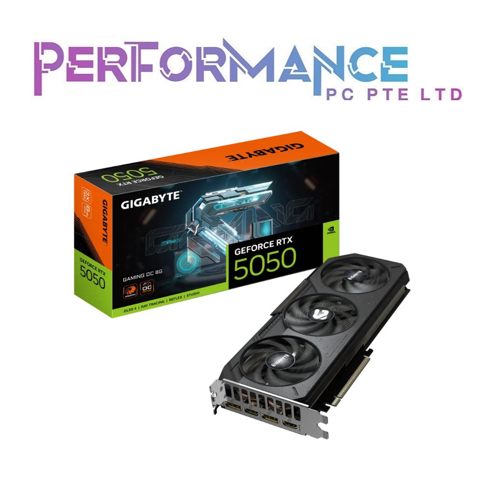 GIGABYTE GEFORCE RTX 5050 RTX5050 GAMING OC 8GB GDDR6 128BIT GRAPHICS CARD (3 YEARS WARRANTY BY CDL TRADING PTE LTD)