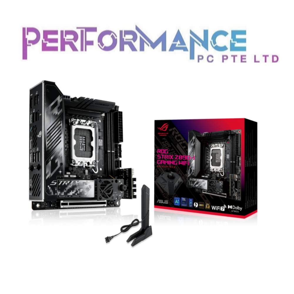 ASUS ROG STRIX Z890 I GAMING WIFI MOTHERBOARD (3 YEARS WARRANTY BY BAN LEONG TECHNOLOGY PTE LTD)