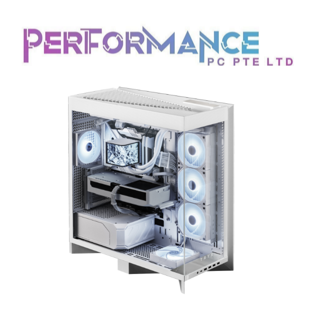 TRYX LUCA L70 Midtower Case Black / White eATX 420mm Chassis Desktop Case (2 YEARS WARRANTY BY BAN LEONG TECHNOLOGY PTE LTD)