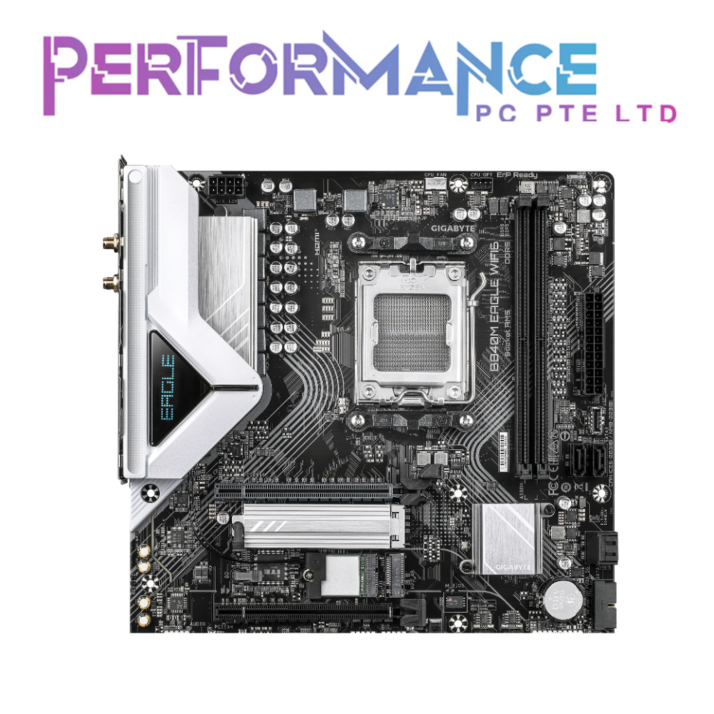 GIGABYTE B840M EAGLE WIFI6 AMD DDR5 MOTHERBOARD (3 YEARS WARRANTY BY CDL TRADING PTE LTD)