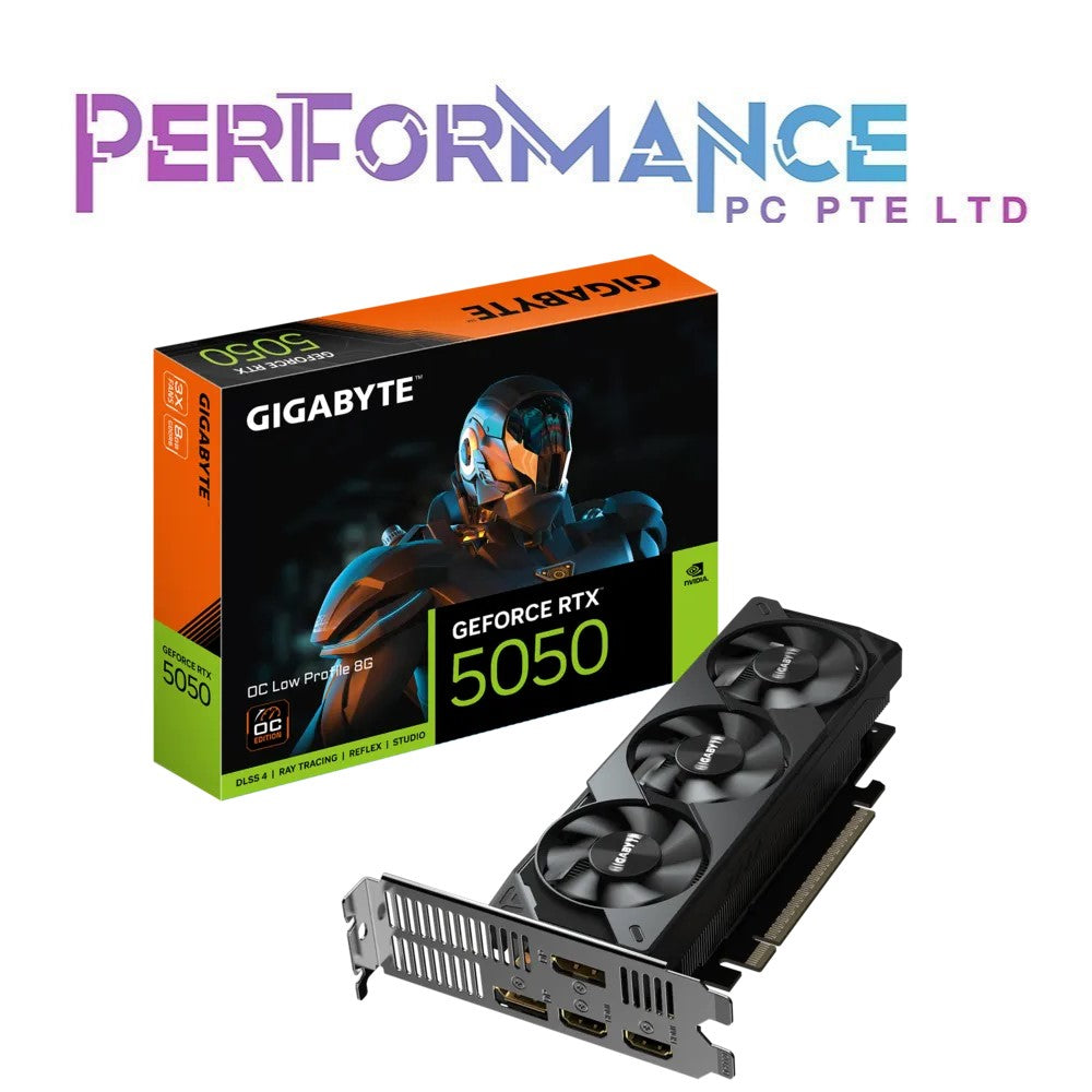 GIGABYTE GEFORCE RTX™ 5050 OC LOW PROFILE 8GB GDDR6 128BIT 3 FAN COOLING (3 YEARS WARRANTY BY CDL TRADING PTE LTD)