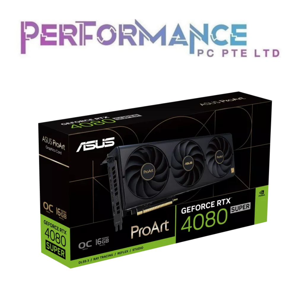 ASUS ProArt GeForce RTX 4080 RTX4080 SUPER OC Edition 16GB GDDR6X (3 YEARS WARRANTY BY BAN LEONG TECHNOLOGY PTE LTD)