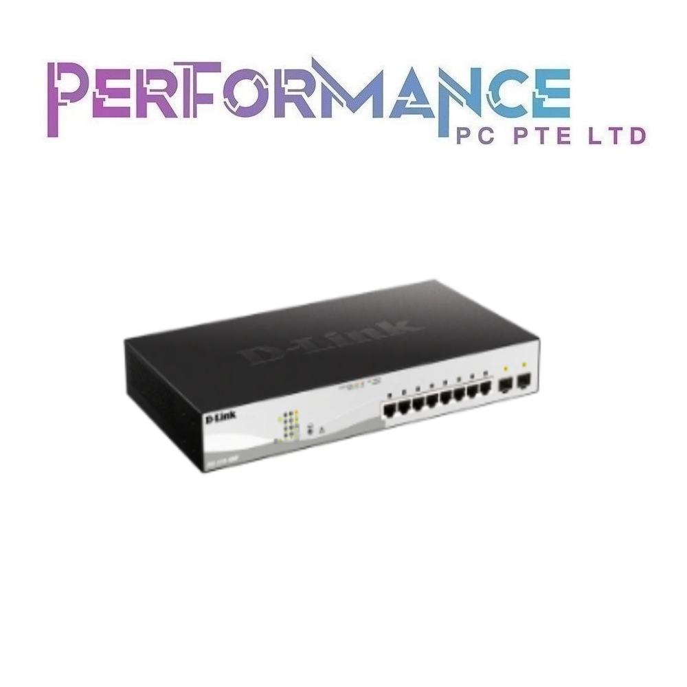 D-Link DGS-1210-10MP PoE 2-Ports SFP 100/1000Mbps Smart Managed Switch (LIMITED LIFETIME WARRANTY BY BAN LEONG TECHNOLOGY)