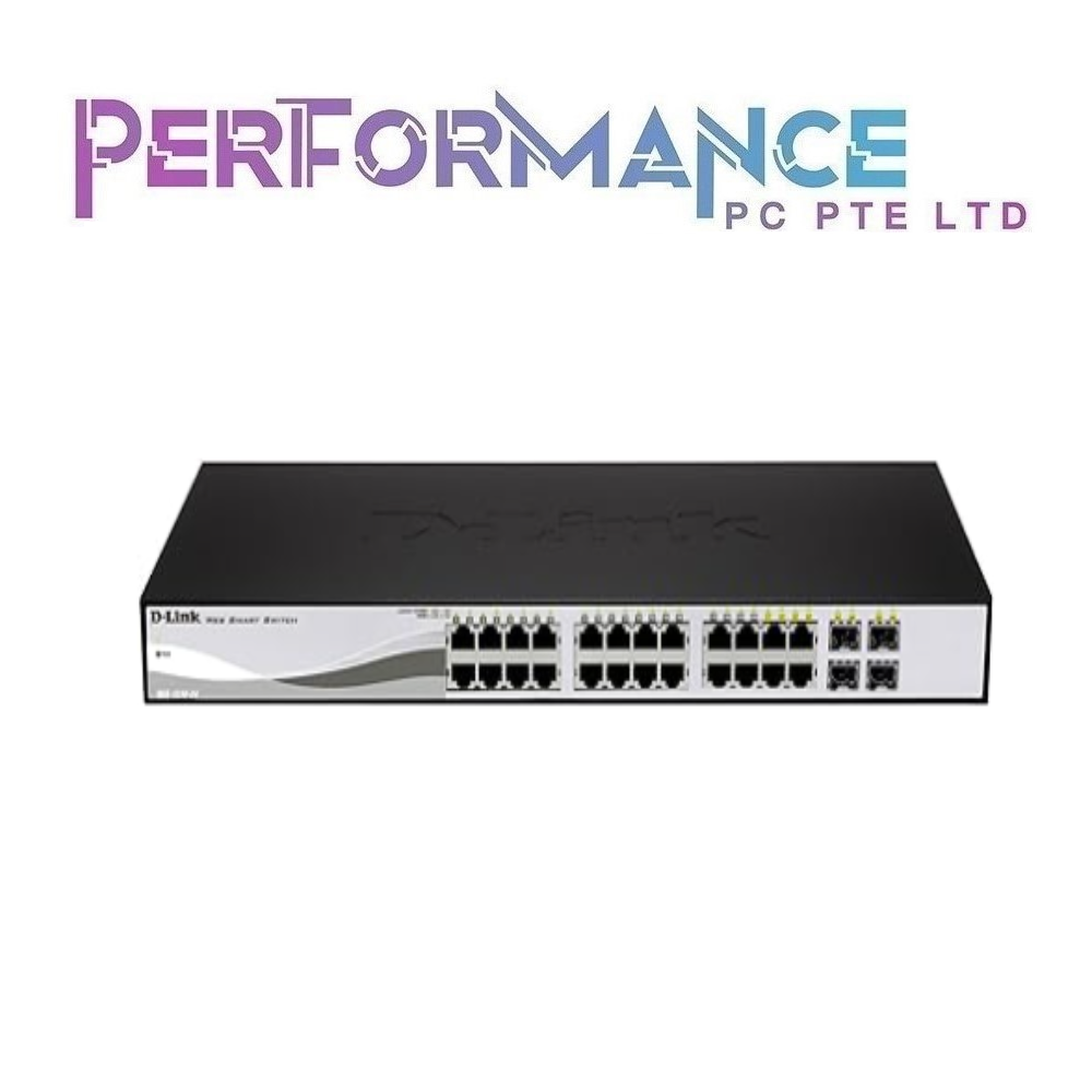 D-link DGS-1210-28P Smart 24-Port GIGABIT POE  0/100/1000Mbps 4-port Gigabit SFP Smart Switch (LIMITED LIFETIME WARRANTY BY BAN LEONG TECHNOLOGY)