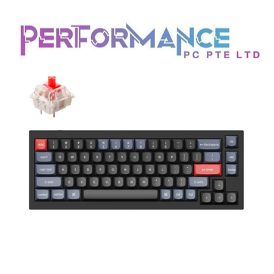 Keychron Q2 Space Grey / Carbon Black + Gateron G Pro Red Switch / Brown Switch 65% Mechanical Keyboard