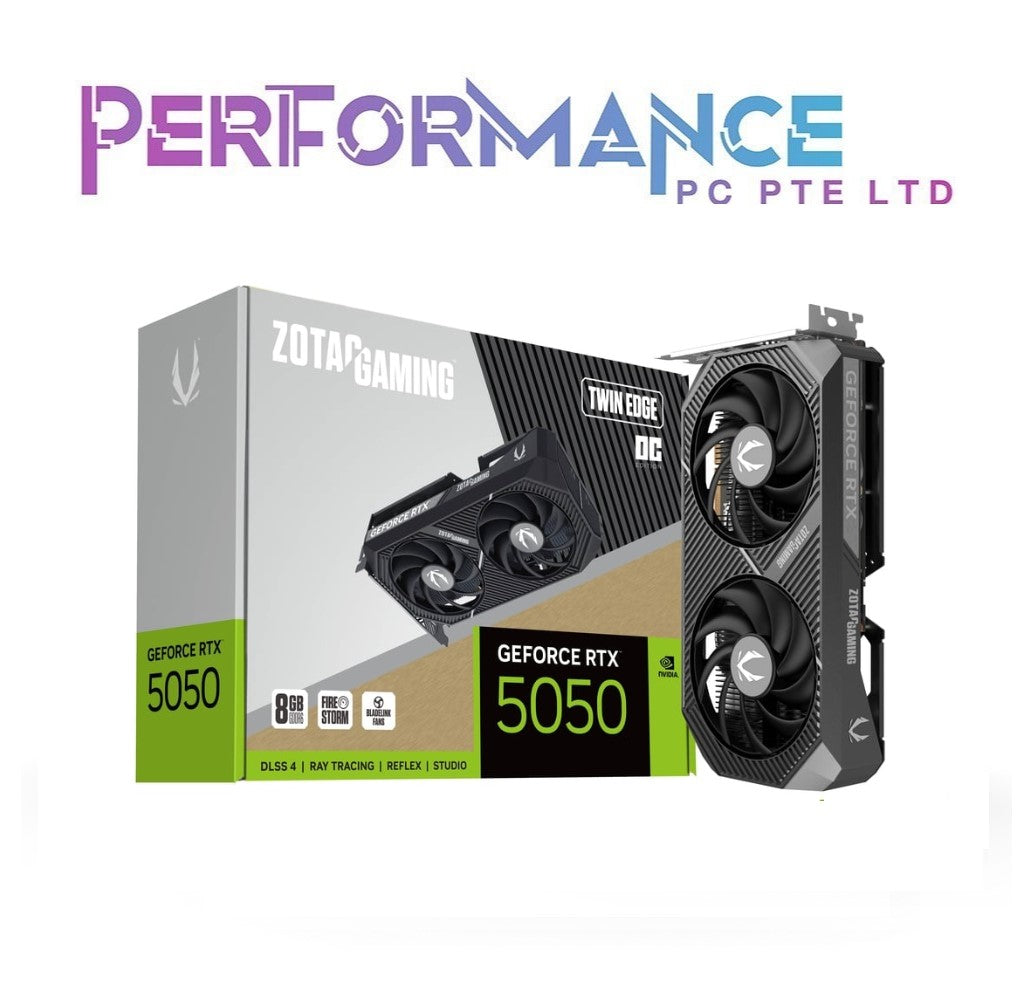 ZOTAC GAMING GEFORCE RTX 5050 RTX5050 TWIN EDGE OC 8GB GDDR6 GRAPHICS CARD (3 YEARS WARRANTY BY TECH DYNAMIC PTE LTD)