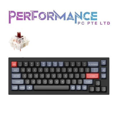 Keychron Q2 Space Grey / Carbon Black + Gateron G Pro Red Switch / Brown Switch 65% Mechanical Keyboard