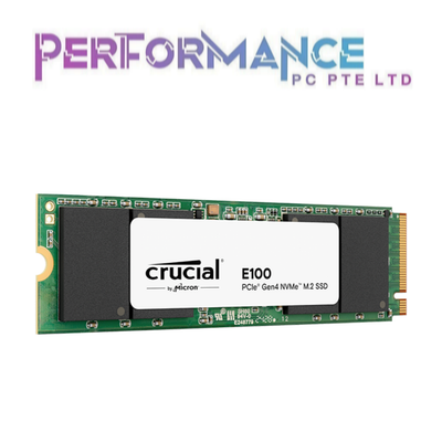 Crucial E100 480GB/1TB/2TB PCIe Gen4 2280 NVMe M.2 SSD (3 YEARS WARRANTY BY CONVERGENT SYSTEMS PTE LTD)