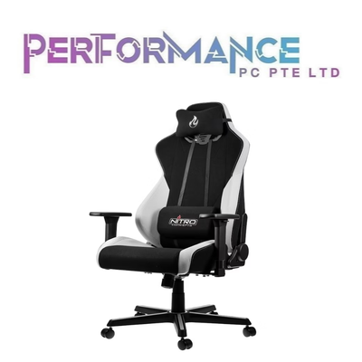 Nitro Concepts S300 Gaming Chair - black / Black & Red / Black & White (2 YEARS WARRANTY BY TECH DYNAMIC PTE LTD)