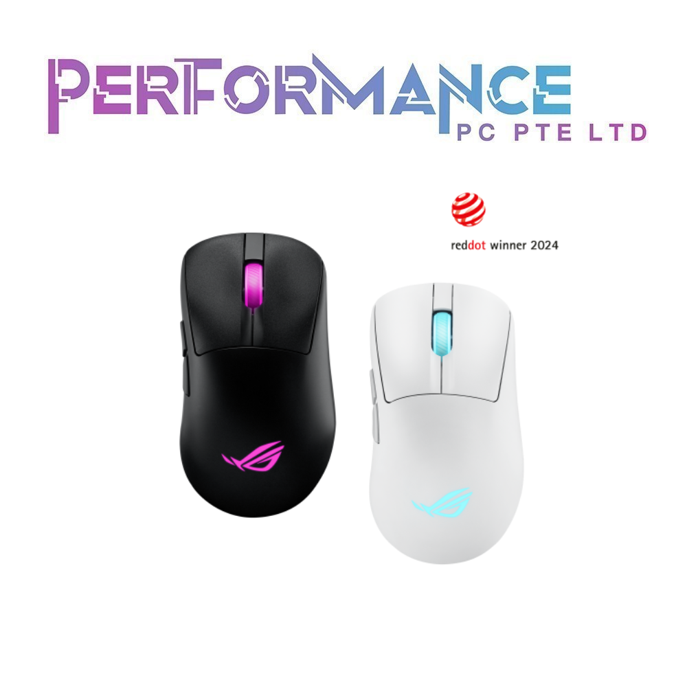 ASUS ROG KERIS II ORIGIN WIRELESS GAMING MOUSE BLACK/WHITE (2 YEARS WARRANTY BY BAN LEONG TECHNOLOGIES)