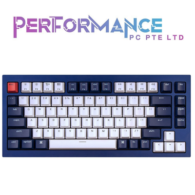 KEYCHRON Q1 KNOB BAREBONES KEYBOARD NAVY BLUE (3 MONTHS WARRANTY BY TECH DYNAMIC PTE LTD)