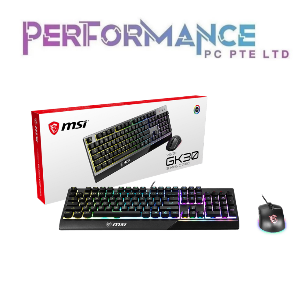 MSI VIGOR GK30 COMBO GAMING KEYBOARD (1 YEARS WARRANTY BY CORBELL TECHNOLOGY PTE LTD)