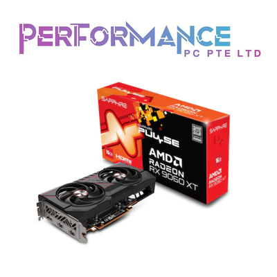 SAPPHIRE PULSE AMD Radeon™ RX 9060 XT 8GB/16GB GRAPHICS CARD (2 YEARS WARRANTY BY CONVERGENT SYSTEMS PTE LTD)