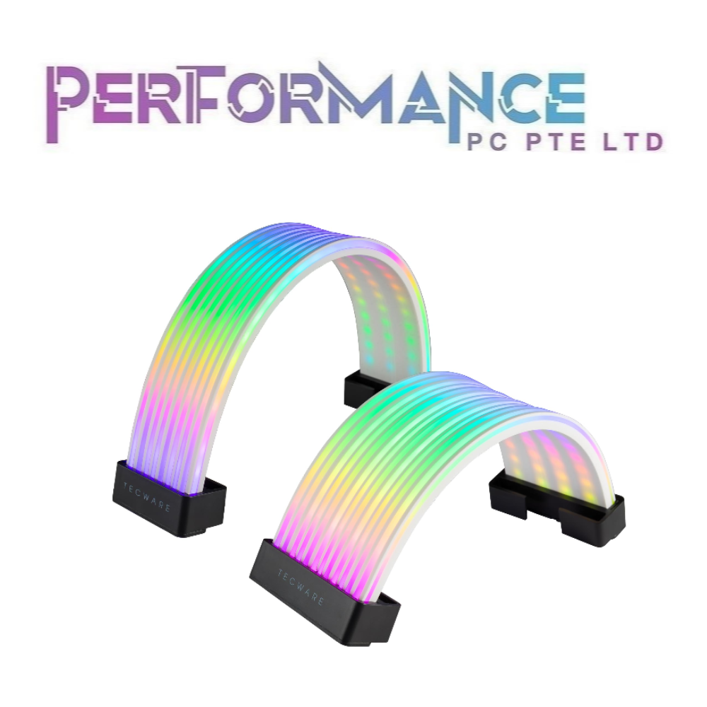 Tecware FLEX RGB 24 pin + 8 pin - Black / White (1 YEAR WARRANTY BY TECH DYNAMIC PTE LTD)