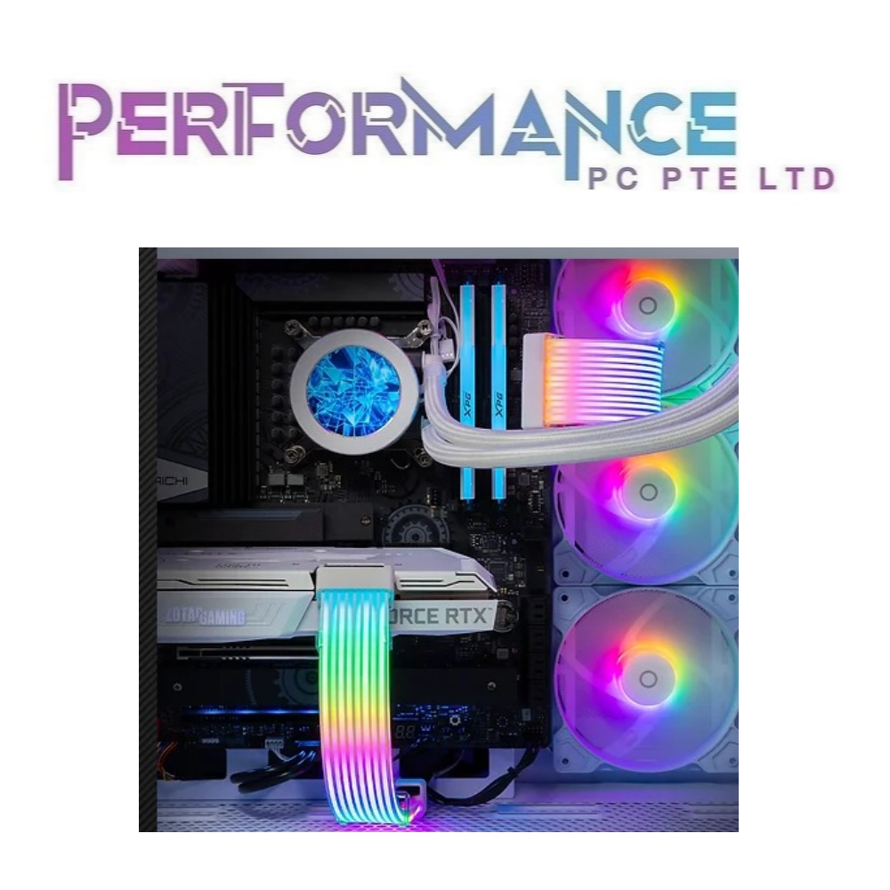 Tecware FLEX RGB 24 pin + 8 pin - Black / White (1 YEAR WARRANTY BY TECH DYNAMIC PTE LTD)
