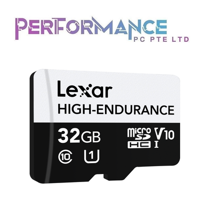 LEXAR Card - High-Endurance microSDHC UHS-I - 32GB / 64GB / 128GB MEMORY CARD